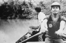 Miskitu Indians in Rio Coco between Honduras and Nicaragua